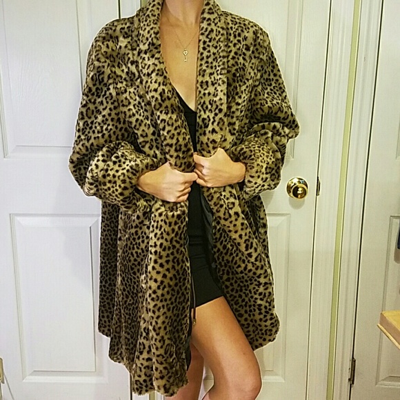 J. Percy for Marvin Richards Leopard Coat